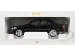1993 Mercedes-Benz C36 AMG Black Metallic 1/18 Diecast Model Car by Norev