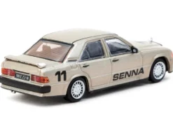 Mercedes-Benz 190 E 2.3-16 #11 Ayrton Senna Winner "Race of Champions" (1984) "Global64" Series 1/64 Diecast Model by Tarmac Works