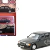 Mercedes-Benz 190 E 2.3-16 Blue-Black Metallic "Global64" Series 1/64 Diecast Model by Tarmac Works