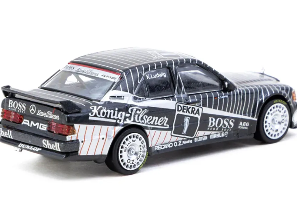 Mercedes-Benz 190 E 2.5-16 EVO 1 #1 Klaus Ludwig "Deutsche Tourenwagen Meisterschaft (DTM)" (1989) "Global64" Series 1/64 Diecast Model by Tarmac Works