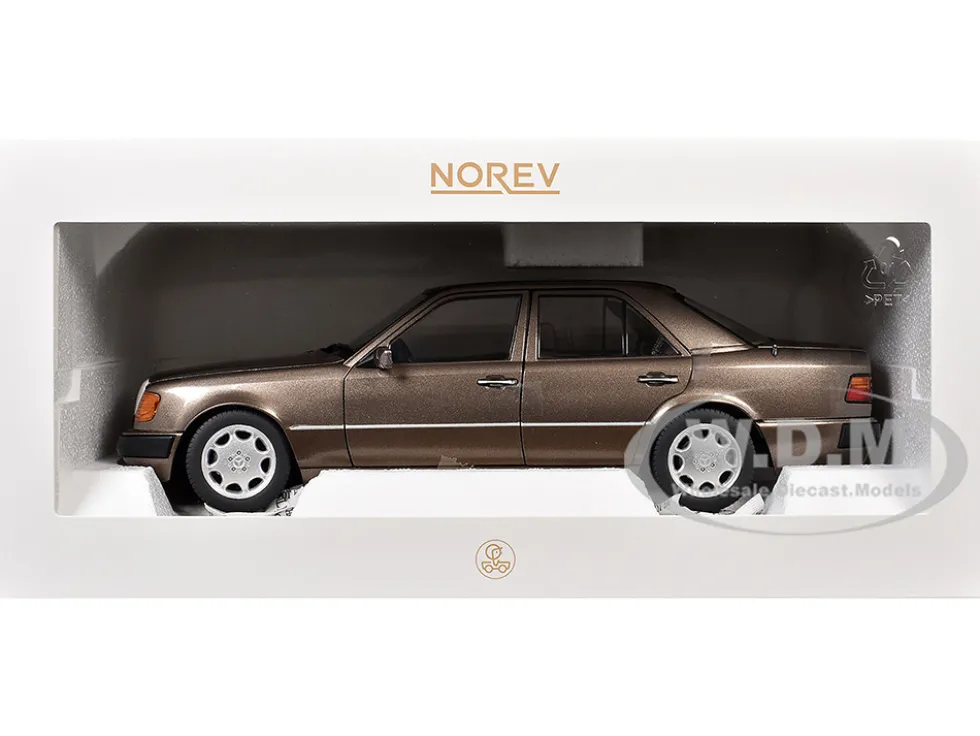 1990 Mercedes-Benz 500 E Impala Brown Metallic 1/18 Diecast Model Car by Norev