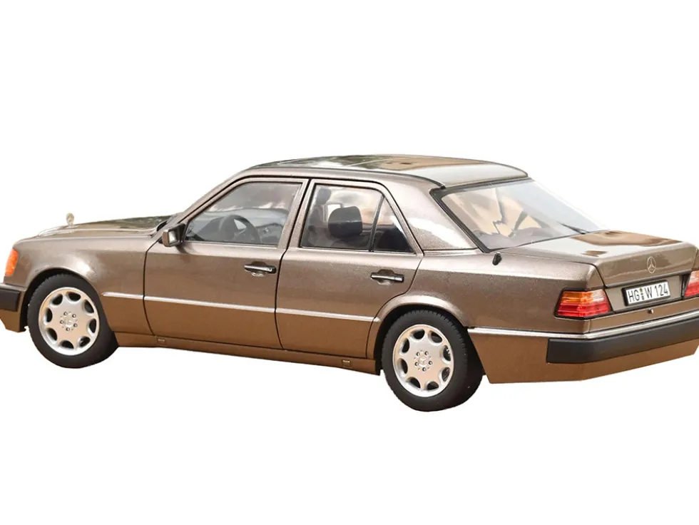 1990 Mercedes-Benz 500 E Impala Brown Metallic 1/18 Diecast Model Car by Norev
