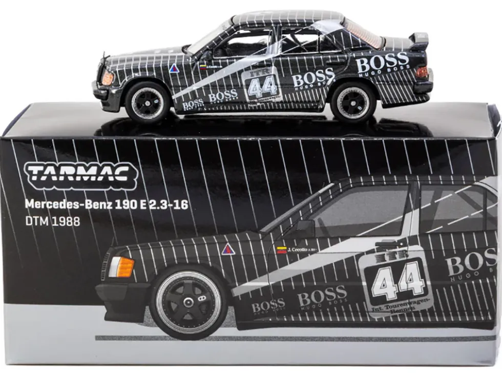 Mercedes-Benz 190 E 2.3-16 #44 Johnny Cecotto "Deutsche Tourenwagen Meisterschaft (DTM)" (1988) "Global64" Series 1/64 Diecast Model by Tarmac Works
