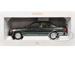 1990 Mercedes-Benz 230 E Night Green Metallic with Green Interior 1/18 Diecast Model Car by Norev