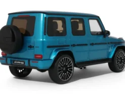 2024 Mercedes-Benz G 63 AMG Hyper Blue Magno Metallic 1/18 Model Car by GT Spirit