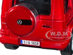 2019 Mercedes Benz G-Class Sunroof Red Metallic 1/25 Diecast Model Car Maisto 31531r