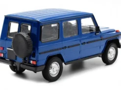 1980 Mercedes-Benz G-Model LWB Dark Blue Black Stripes Limited Edition 402 pieces Worldwide 1/18 Diecast Model Car Minichamps 155038100