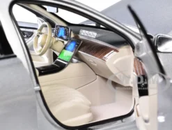 2021 Mercedes-Benz S-Class AMG Line Silver Metallic with Sunroof 1/18 Diecast Model Car by Norev
