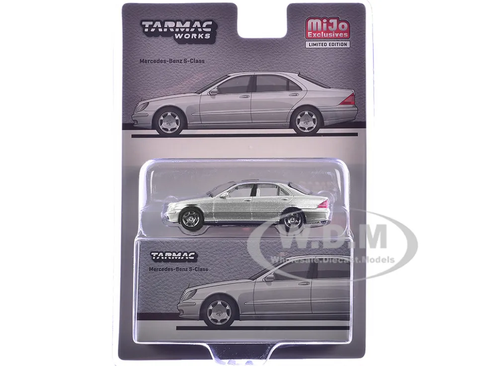 Mercedes-Benz S-Class Brilliant Silver Metallic "Global64" Series 1/64 Diecast Model by Tarmac Works