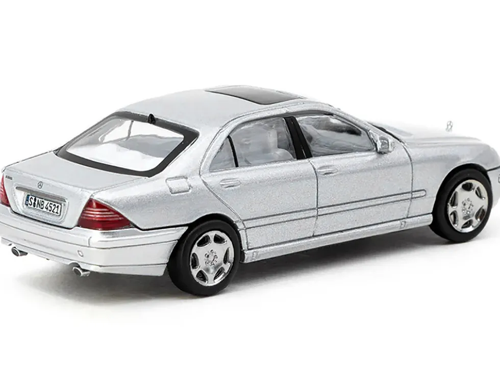 Mercedes-Benz S-Class Brilliant Silver Metallic "Global64" Series 1/64 Diecast Model by Tarmac Works
