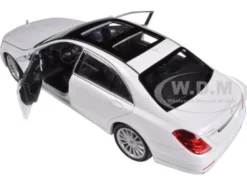 Mercedes Benz S Class White 1/24 1/27 Diecast Model Car Welly 24051