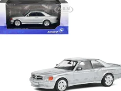 1990 Mercedes Benz 560 SEC AMG WideBody Silver Metallic 1/43 Diecast Model Car Solido S4310903