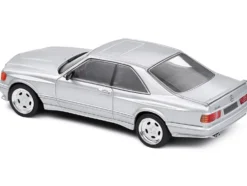 1990 Mercedes Benz 560 SEC AMG WideBody Silver Metallic 1/43 Diecast Model Car Solido S4310903