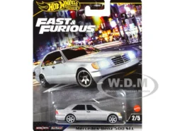 Mercedes-Benz 500 SEL Silver Metallic "The Fast and the Furious: Tokyo Drift" (2006) Movie "Fast & Furious" Series Diecast Model Car by Hot Wheels