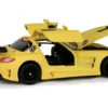 Mercedes Benz SLS AMG GT3 Matte Yellow 1/24 Diecast Car Model Motormax 79501