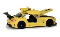 Mercedes Benz SLS AMG GT3 Matte Yellow 1/24 Diecast Car Model Motormax 79501