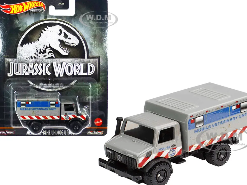 Mercedes-Benz Unimog U 1300 L Mobile Veterinary Unit MVU-12 Jurassic World 2015 Movie Diecast Model Car Hot Wheels HCP08
