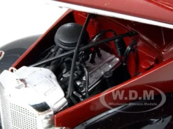 1950 Mercedes 170S Cabriolet Burgundy/Black 1/18 Diecast Model Car Signature Models 18123