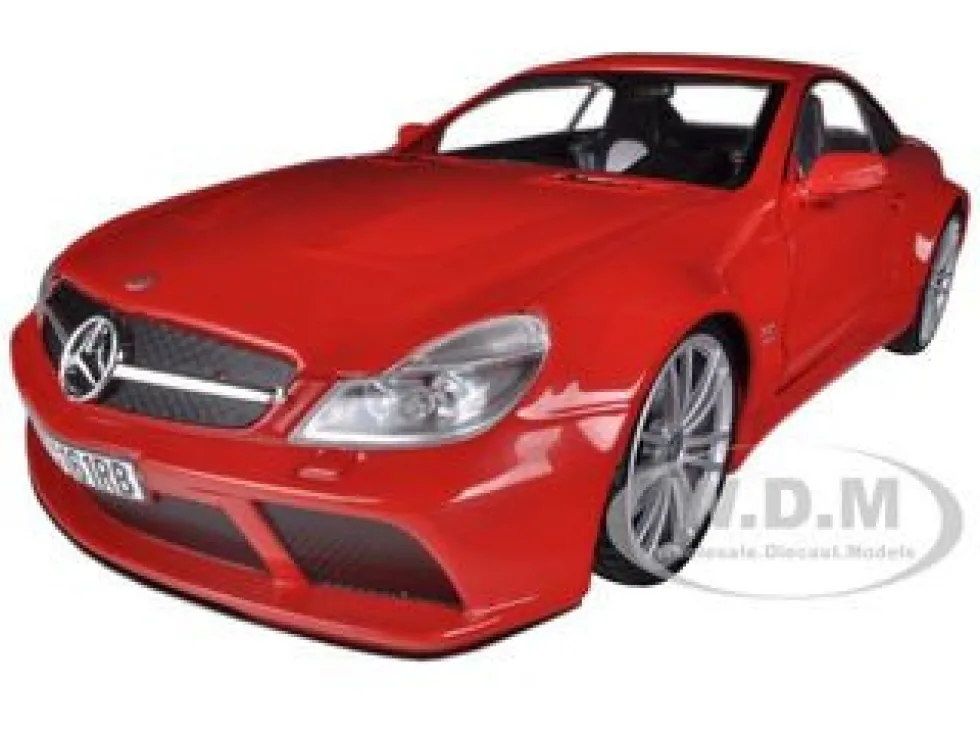 Mercedes SL65 AMG Black Series (R230) Red 1/18 Diecast Model Car Motormax 79161