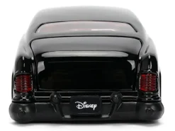 1951 Mercury Coupe Black with Flame Graphics and Red Interior and Mickey Mouse Diecast Figure 