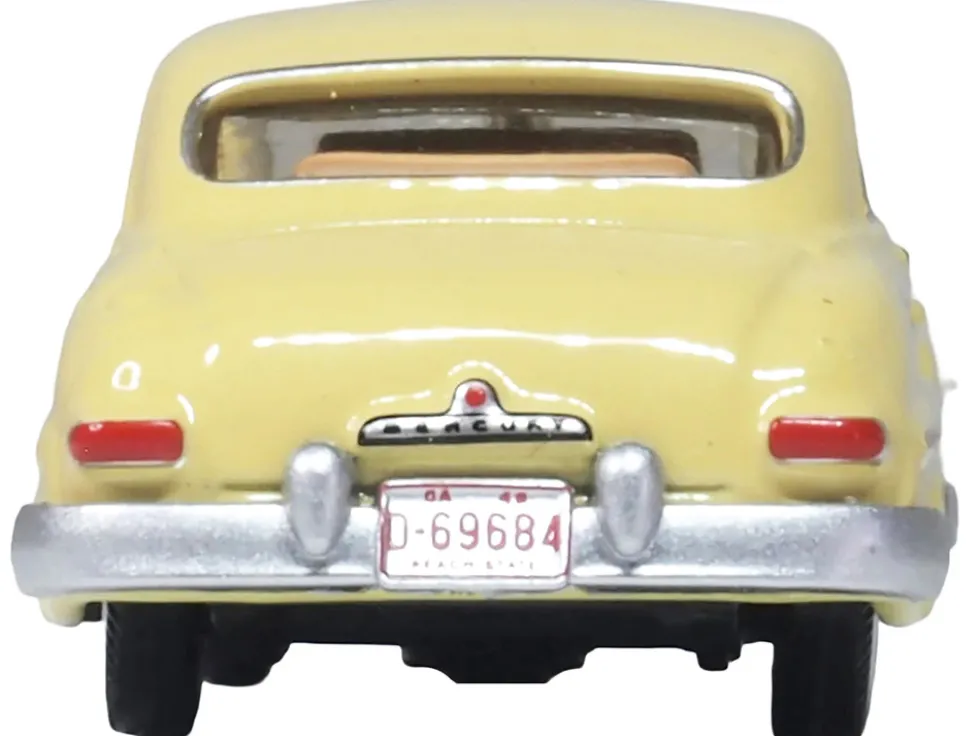 1949 Mercury 8 Coupe Calabash Yellow 1/87 (HO) Scale Diecast Model Car by Oxford Diecast