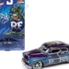1949 Mercury Coupe Custom Purple Metallic with Graphics Rat Fink Pop Culture 2022 Release 1 1/64 Diecast Model Car Johnny Lightning JLPC006-JLSP238
