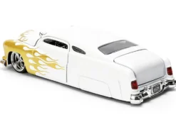 1951 Mercury Coupe White with Gold Flames