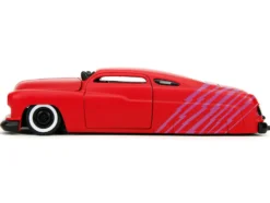 1951 Mercury Matt Red with Purple Stripes and Creep Diecast Figure
