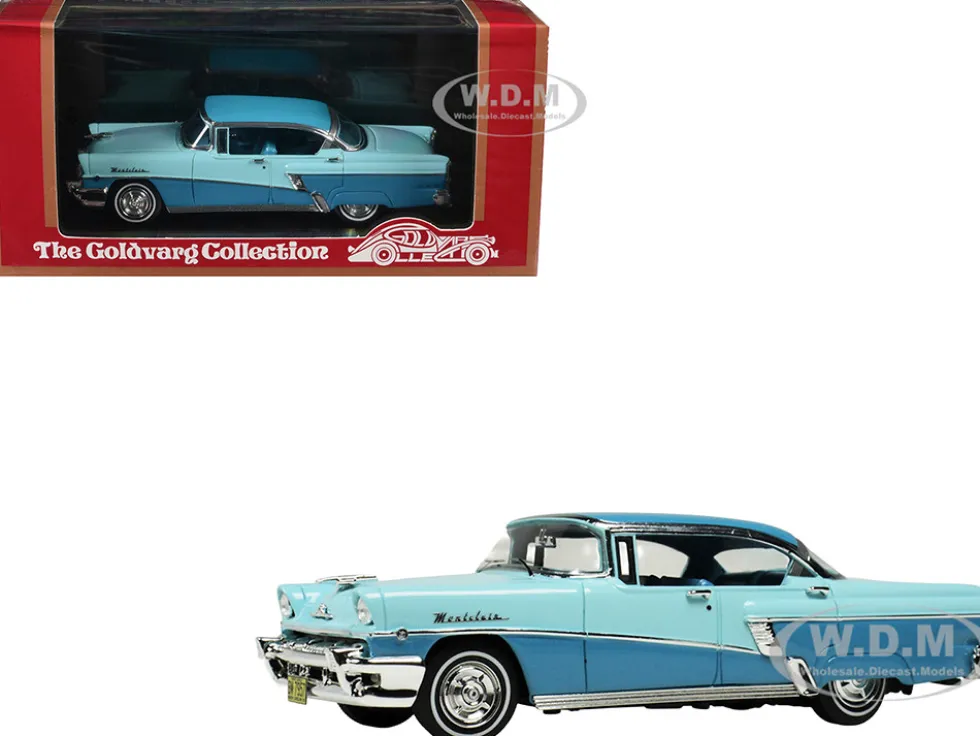 1956 Mercury Montclair Phaeton Lauderdale Blue and Niagara Blue with Blue Interior Limited Edition to 200 pieces Worldwide 1/43 Model Car by Goldvarg Collection