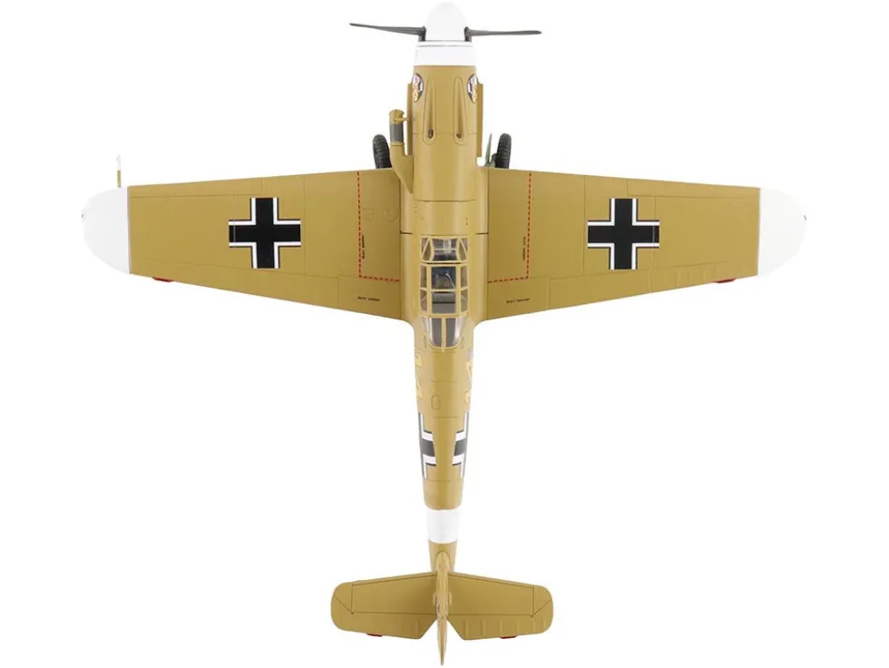 Messerschmitt Bf 109F-4 Fighter Aircraft "Marseille, Yellow 14, 3./JG27, Egypt" (1942) German Luftwaffe "Air Power Series" 1/48 Diecast Model by Hobby Master