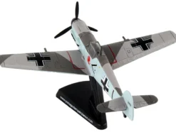 Messerschmitt Bf 109 Fighter Aircraft Black 1 Ace Adolf Galland German Luftwaffe 1/87 Diecast Model Airplane Postage Stamp PS5336-5