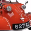 Messerschmitt KR200 Bubble Car Sardinian Red 1/18 Diecast Model Car Oxford Diecast 18MBC001