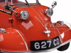 Messerschmitt KR200 Bubble Car Sardinian Red 1/18 Diecast Model Car Oxford Diecast 18MBC001