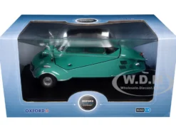 Messerschmitt KR200 Bubble Car Turkish Green with Black Top 1/18 Scale Diecast Model Car by Oxford Diecast
