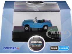 MG MGB Roadster RHD (Right Hand Drive) Iris Blue 1/148 (N) Scale Diecast Model Car by Oxford Diecast