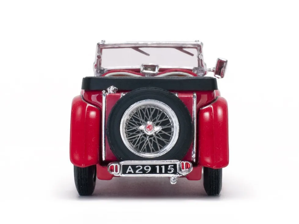 MGTC MG Open No Top Red 1/43 Diecast Model Car Vitesse 29115