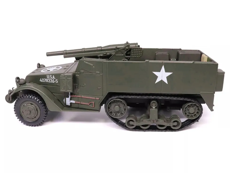 M3 Gun Motor Carriage with 75mm M1897A4 Gun Olive Drab "United States Army" 1/43 Diecast Model by Militaria Die Cast