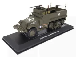 M3 Half-Track AFV with M2HB Machine Gun Olive Drab "United States Army" 1/43 Diecast Model by Militaria Die Cast