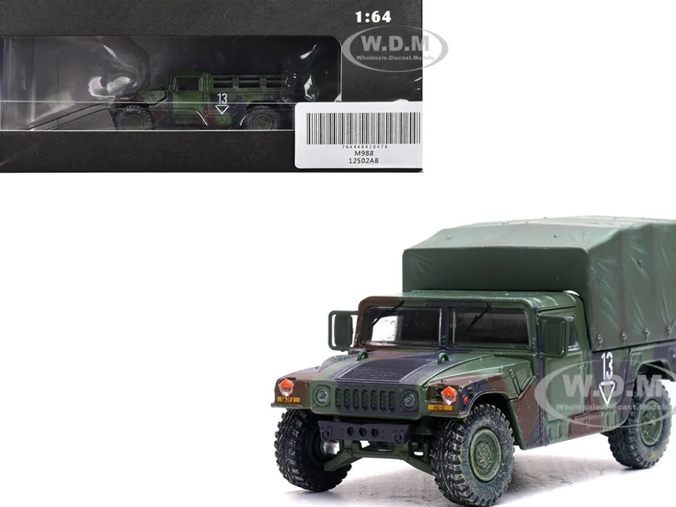 M998 HMMWV "2nd Battalion, 3rd Field Artillery Regiment, 1st Armored Division, Stationed in Germany" (1999) United States Army "Military Miniature" Series 1/64 Diecast Model by Panzerkampf