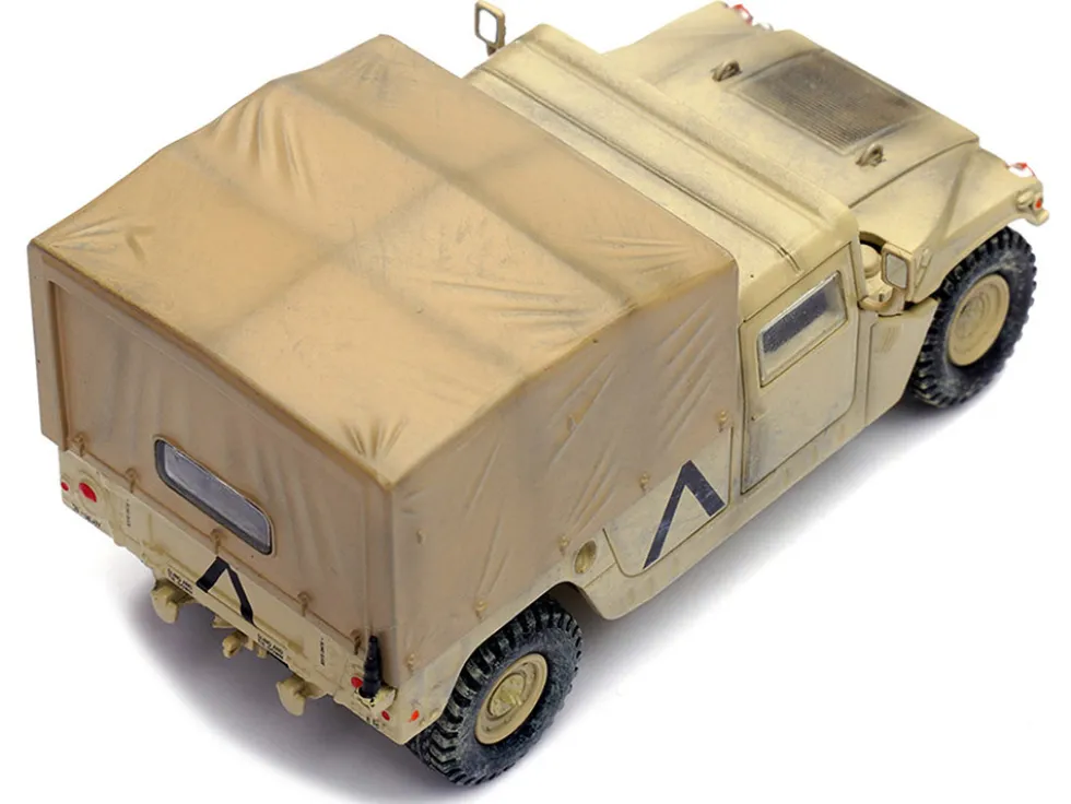 M998 HMMWV "1st Battalion, 37th Armored Regiment, 3rd Combat Brigade, 1st Armored Division, Gulf War, Iraq" (1991) United States Army "Military Miniature" Series 1/64 Diecast Model by Panzerkampf