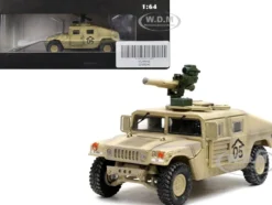 M1046 HUMVEE Tow Missile Carrier Desert Camouflage E Troop 9th Regiment 2nd Brigade Combat Team 3rd Infantry Division Mechanized Iraq 2003 Military Miniature Series 1/64 Diecast Model Panzerkampf 12501AC