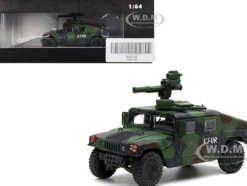 M1046 HUMVEE Tow Missile Carrier Green Camouflage 3rd Battalion 8th Marine Regiment Kosovo Force KFOR 1999 Military Miniature Series 1/64 Diecast Model Panzerkampf 12501AB