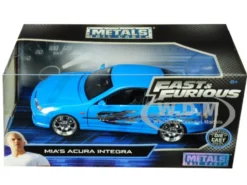 Mia's Acura Integra RHD Right Hand Drive Blue Fast Furious Movie 1/24 Diecast Model Car Jada 30739