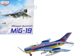 Mikoyan Gurevich MiG 19S Farmer C Fighter Aircraft 1 Staffel JG 3 Preschen 5th World Aerobatic Championships 1968 Wing Series 1/72 Diecast Model Panzerkampf 14642PB