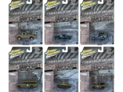 Military Set B of 6 pieces 2024 Release 2 Limited Edition Diecast Models by Johnny Lightning