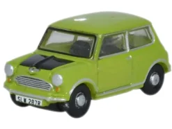 Mini Cooper Lime Green with Matt Black 1/148 (N) Scale Diecast Model Car by Oxford Diecast