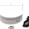 Mini Turntable Rotating Display Stand 4.75" with White Base for 1/64 Scale Model Cars