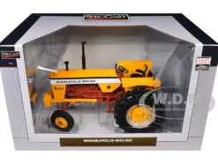 Minneapolis Moline G1000 Open Station 2WD Tractor Yellow with Brown Frame