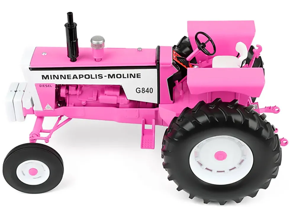 Minneapolis Moline G840 Open Station Wide Front Tractor Hot Pink "Classic Series" 1/16 Diecast Model by SpecCast