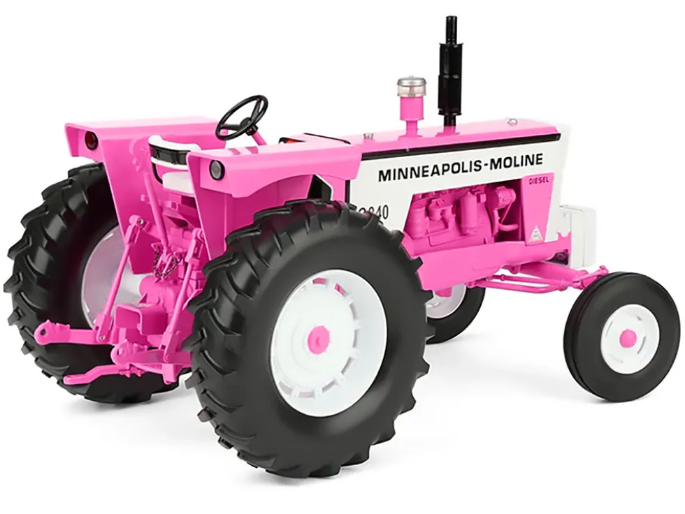 Minneapolis Moline G840 Open Station Wide Front Tractor Hot Pink "Classic Series" 1/16 Diecast Model by SpecCast